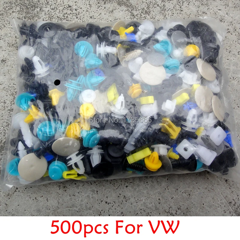 500X Misto Auto Styling Paraurti Pinze Fermo Fastener Rivet Misura Per Vw Passat R Phaeton Lupo Gti Puntatore Cc Jetta Lupo