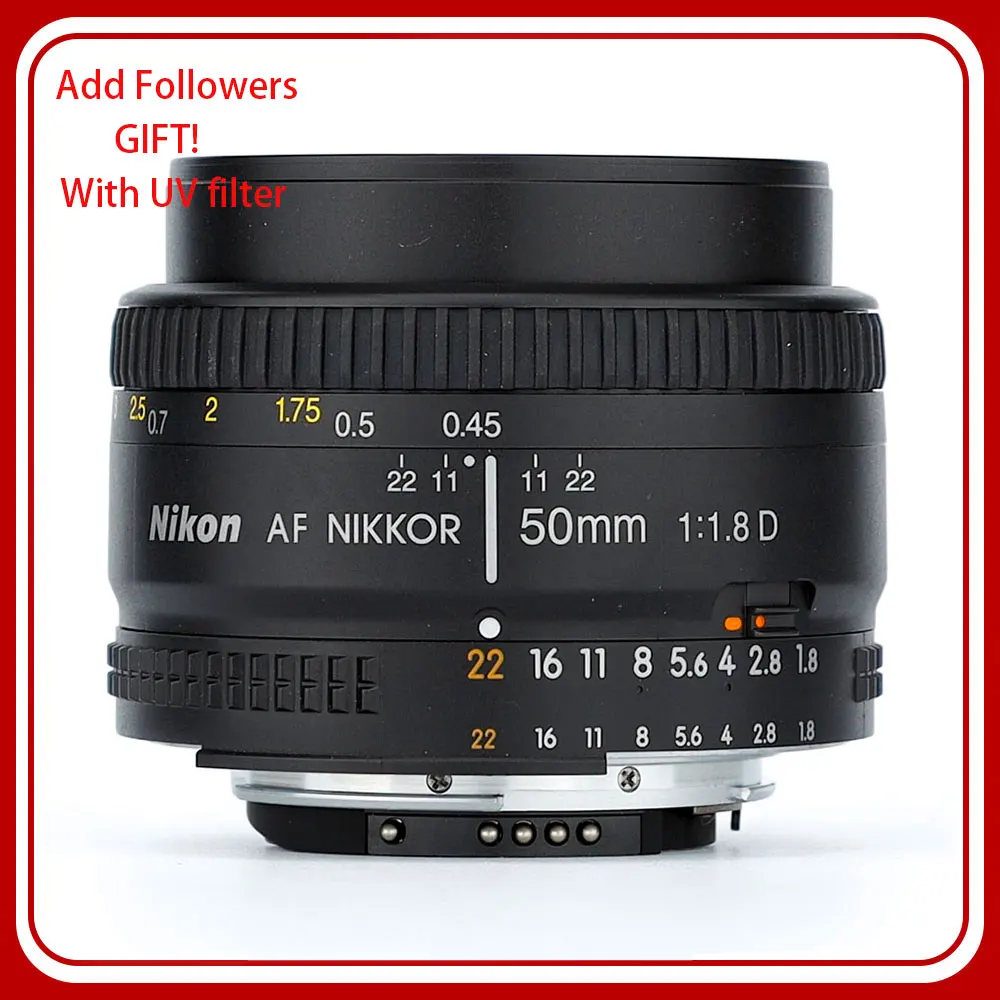 Obiettivo Nikon 50Mm Nikkor F/1.8D Af Prime Per Fotocamere Dslr