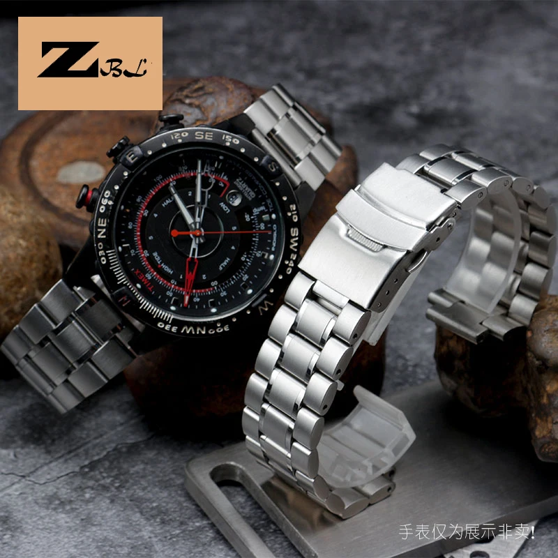 Per Timex T2N720 T2N721 Tw2R55500 T2N721 T2N739 Cinturino Per Orologio Da Uomo Serie Capocorda 24*16Mm Accessori Per Cinturini In Acciaio Inossidabile