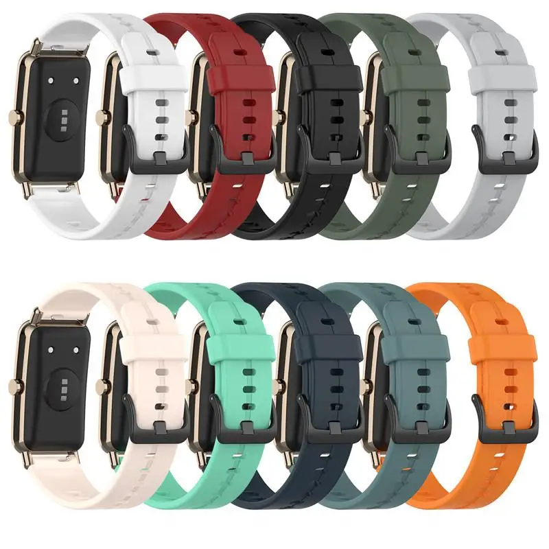 Cinturino Orologio 16Mm Per Huawei Band B6/B3 Smart Watch Cinturino In Silicone Sostituzione Cinturino Per Huawei Fit Mini/Timex 2T35400