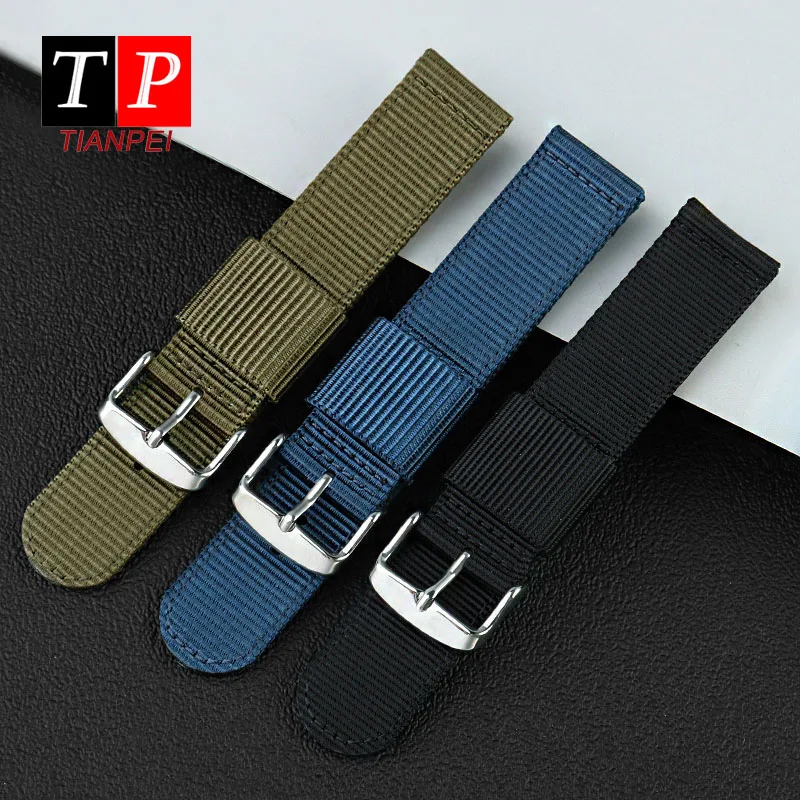Cinturino In Nylon Per Briston Dw Timex 18/20/22/24Mm Cinturino In Tela Ispessita Sport Impermeabile Sostituisci Cinturino Comodo