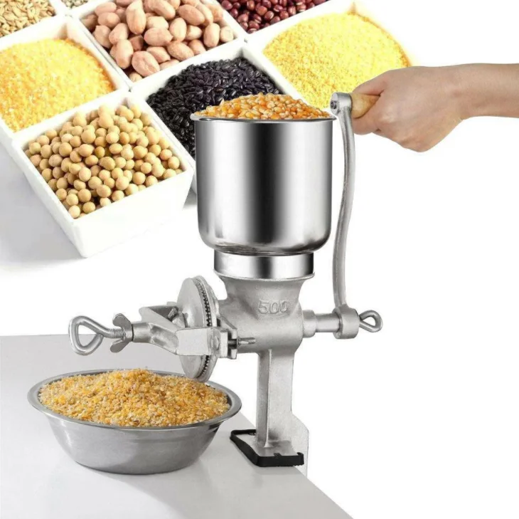 Macinacaffè Manuale Portatile Mulino Farina Semi Di Soia Mulino Erbe Grano Cucina Domestica Macinacaffè Caffè Farina Di Cereali Frantoio In Polvere