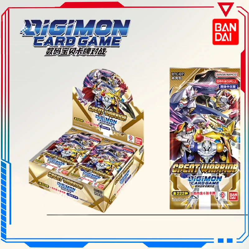 Bandai Digimon Adventure Btc07 Dtcg Anime Cards Booster Pack Great Warrior Tcg Game Collection Carte Giocattoli Regalo Per Ragazzi