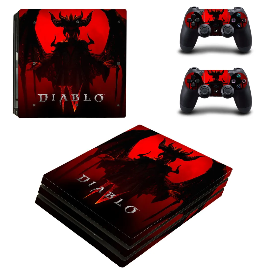 Game Diablo Iv Ps4 Pro Skin Sticker Decalcomanie Cover Per Playstation 4 Ps4 Pro Console E Controller Skin Vinyl