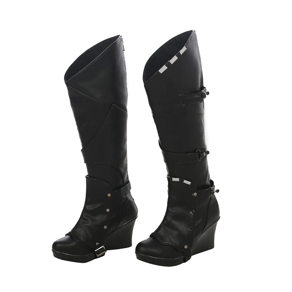 Gamora Cosplay Costume Scarpe Stivali Da Gamora Stivali Con Tacco A Zeppa Da Donna Per La Festa Di Carnevale Di Halloween