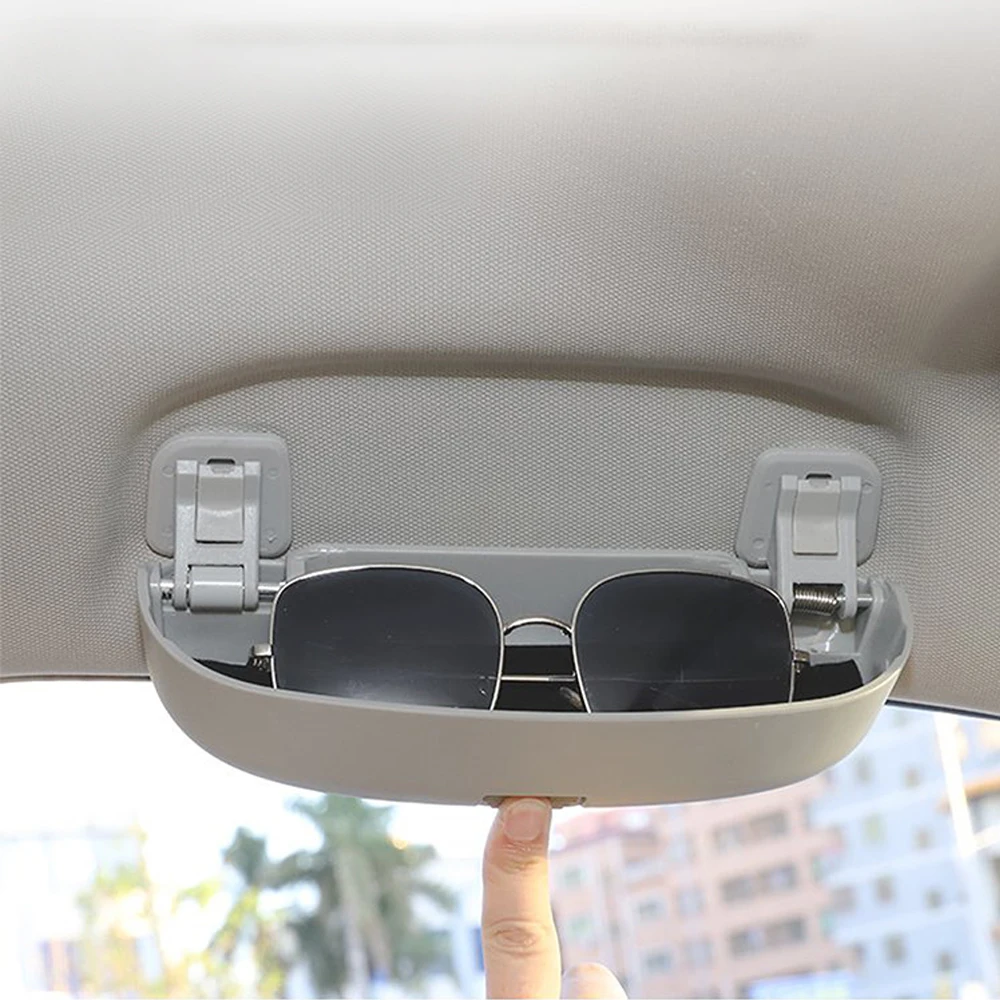 High Quality Car Accessories Storage Box Autos Parts Sunglass Eye Glasses Holder Box Case For Skoda Karoq Kodiaq 2017-2022