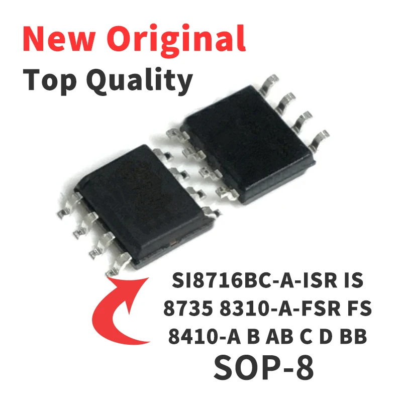 5 Pezzi Si8716Bc-A-Isr Si8410Bb-D-Isr Si8410Ab-D-Isr Si8410Ab-C-Isr Si8410-B-Isr Si8410-A-Isr Si8310-A-Fsr Si8735Bc-Isr Sop8