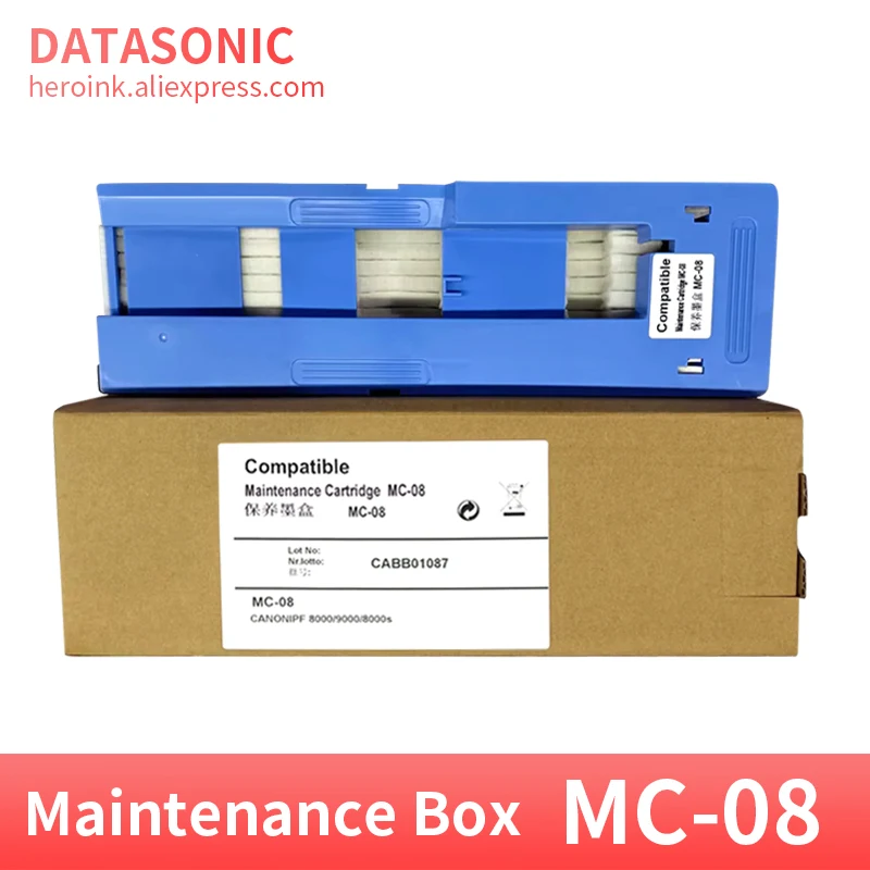 Nuova Cartuccia Di Manutenzione Compatibile Mc-08 Per Canon Ipf8000 S 8010 8100 Ipf8300 8310 8400 9000 9010 9100 9400 Scatola Di Manutenzione