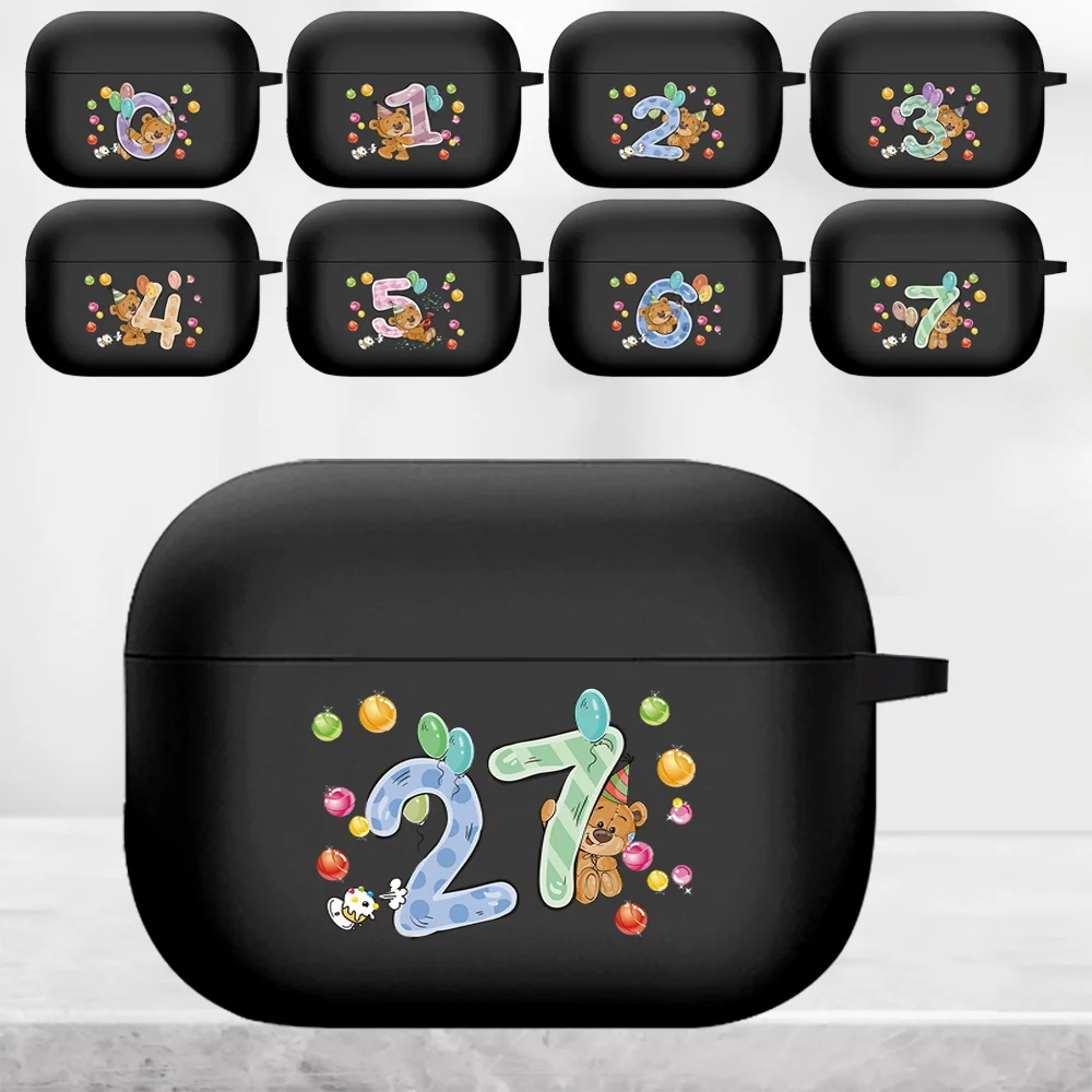 Per Apple Airpods Pro Orso Numero Modello Custodie In Silicone Custodia Protettiva Per Auricolari Per Apple Airpod S Pro A2084 A2083