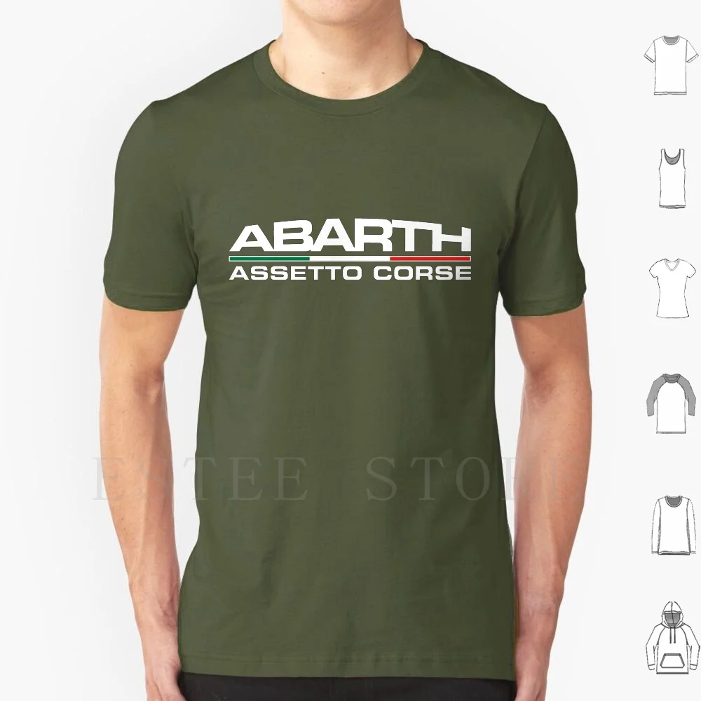Abarth 500 Assetto Corse Italia T Shirt Uomo Cotone 6Xl Abarth Assetto Corsetto 500 Italia Racing Sport Tuning Motorsport Fiat