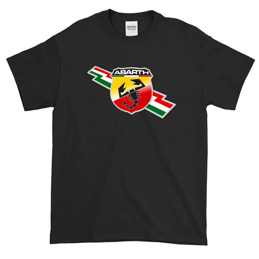 New Fiat Abarth Shirt Motorsport Logo Racing Emblem T-Shirt Uomo Tutte Le Taglie
