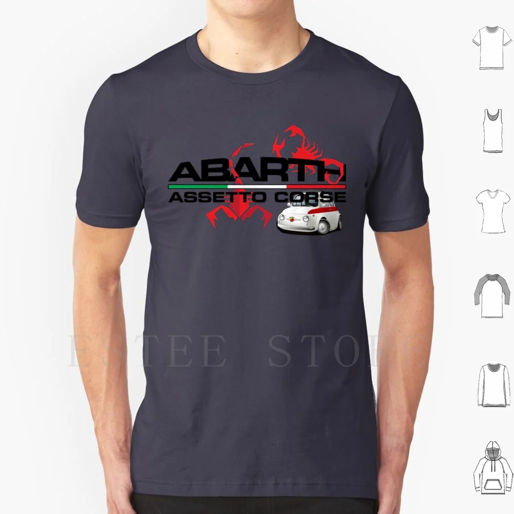 Abarth Assetto Corse T Shirt Uomo Cotone 6Xl Abarth Assetto Corse