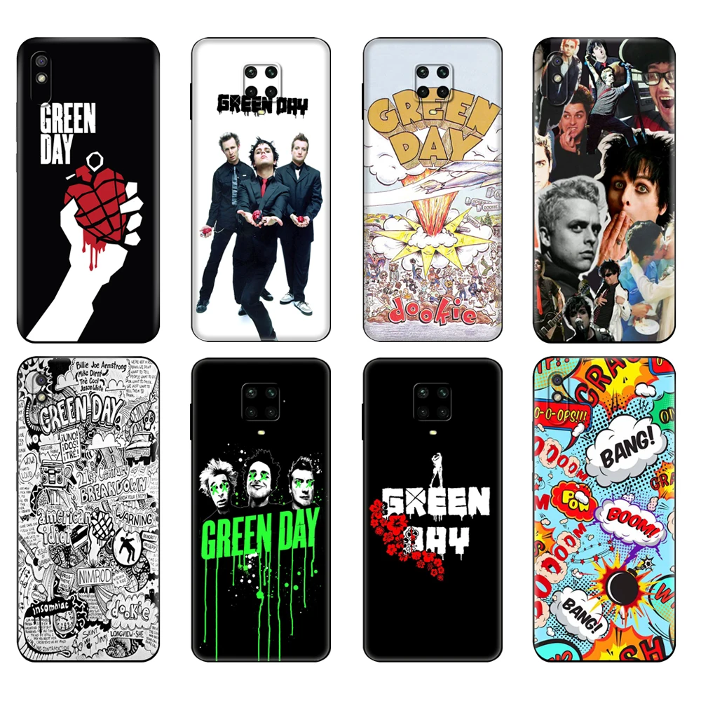 Custodia In Tpu Nera Per Xiaomi Redmi 7A 8 8A 9 9A 9C Custodia Redmi Note 8T 8 Pro T Note 9 9S 9 Pro Custodia Green Day Dookie American