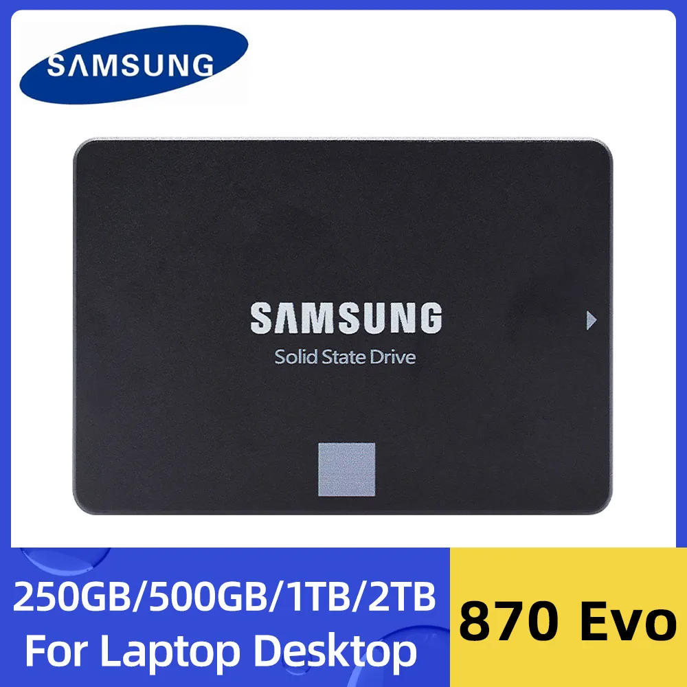 Originale Samsung 2.5 ''Sataiii Ssd 870 Evo 1Tb 2Tb 500Gb 250Gb Disco Di Archiviazione Interno Per Unità A Stato Solido Per Laptop O Desktop