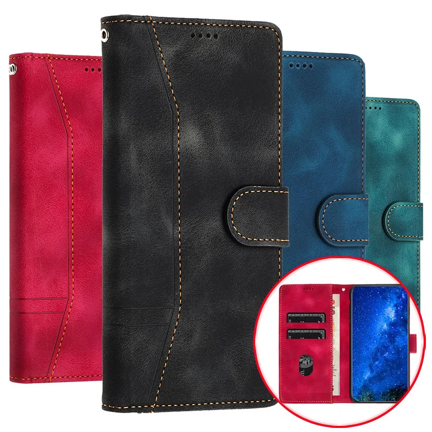 Custodia Magnetica In Pelle Flip Line Per Moto G84 G73 G72 G71 G62 G60 G60S G54 G52 G82 G81S G50 G42 G32 G31 G22 G14 Card Over