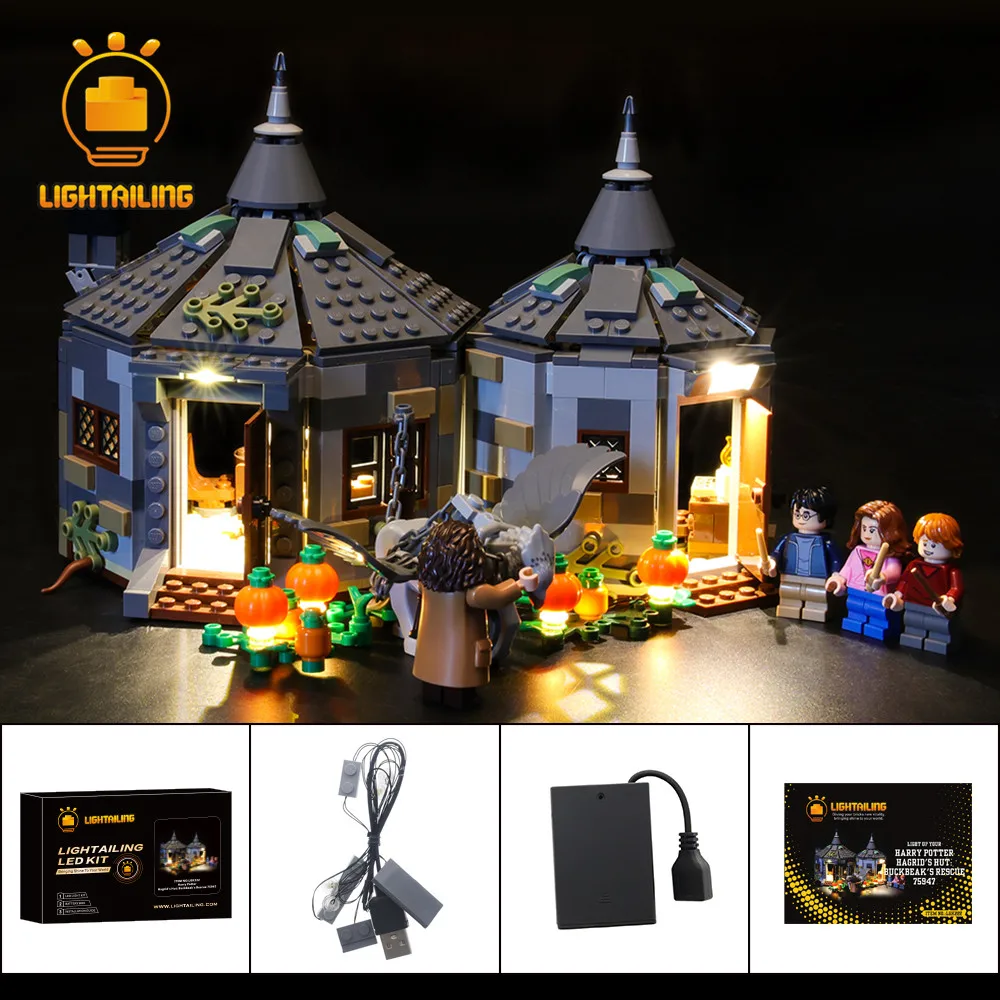 Kit Di Illuminazione A Led Lightailing Per La Capanna Di Hagrida Del 75947: Set Di Blocchi Di Salvataggio Di Buckbeak (Non Includere Il Modello) Gioca