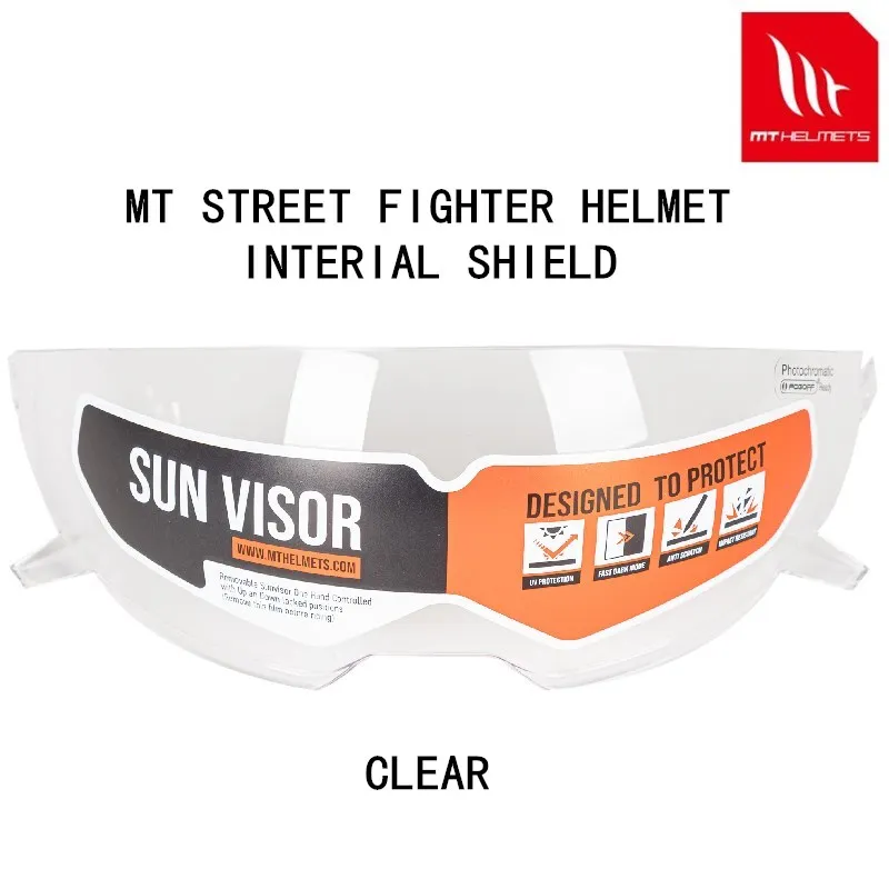 Occhiali Da Sole Interni Per Casco Mt Streetfighter Originale Mt Helmet Shield