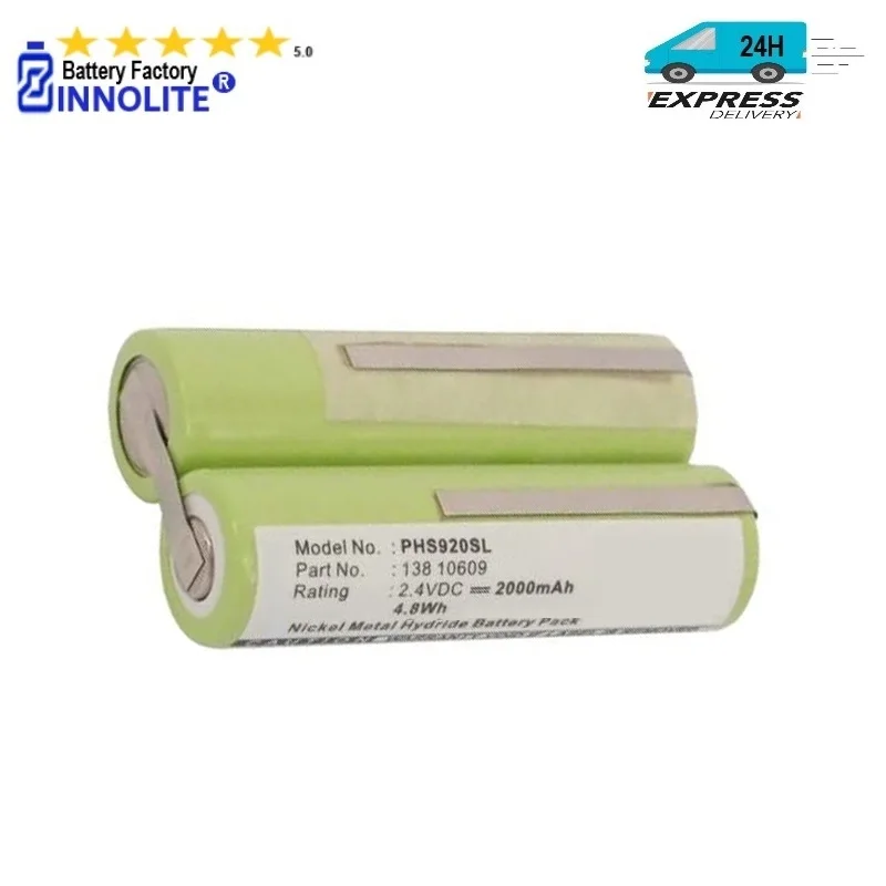 2.4V Ni-Mh Batteria Compatibile Con Remington Ms-280 Ms-290 Ms-900 Ms-5100 Ms-5200 Ms-5500 Ms-5700 Ms-5800 Ms-6000 Ms2-390