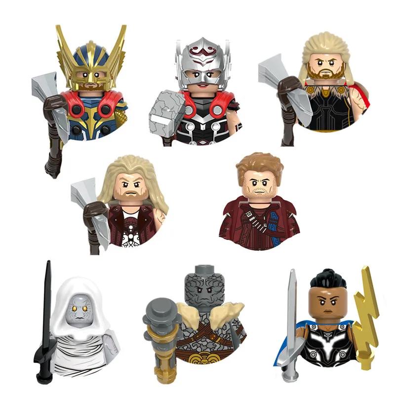 Supereroe Movie Building Block Raytheon Ger Star Jazz Kogwalkiri Mini Action Fai Da Te Doll Assembly Toy Regali Per Bambini