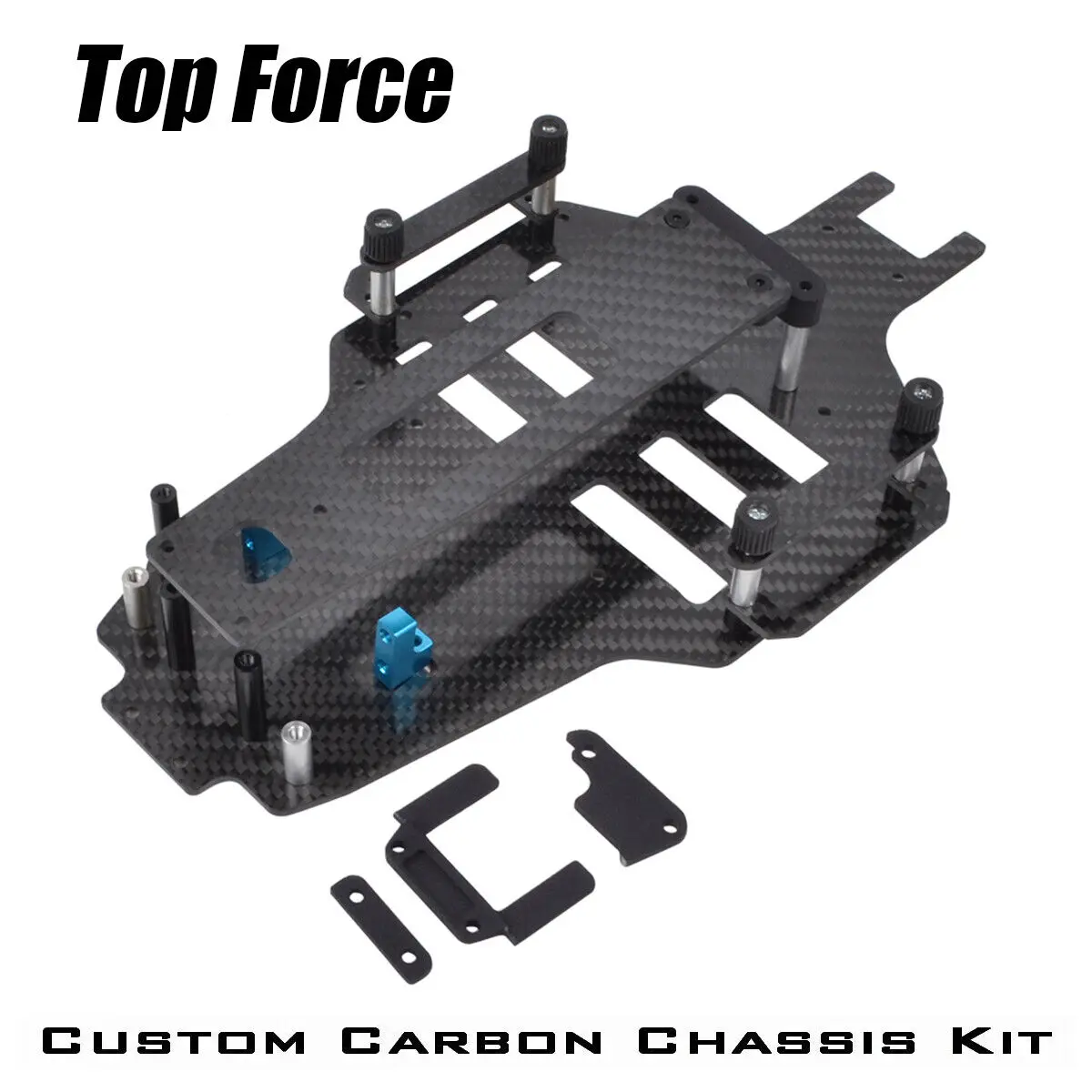 Kit Di Aggiornamenti Per La Conversione Del Telaio In Fibra Di Carbonio Per Tamiya Top Force / Top Force Evo. Auto Buggy 4Wd