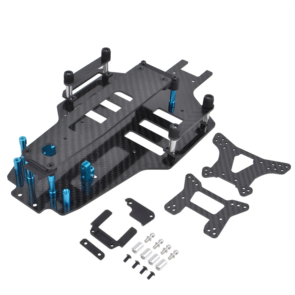 Kit Di Aggiornamenti Del Telaio In Fibra Di Carbonio Per Tamiya Top Force / Top Force Evo. 4Wd Buggy Auto