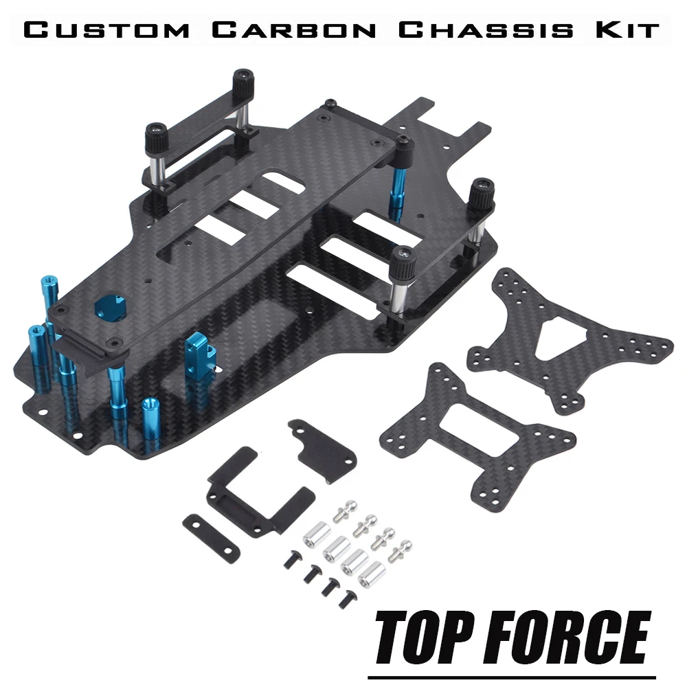 Kit Di Aggiornamenti Per La Conversione Del Telaio In Carbonio Per Tamiya Top Force Evo. 2021 / Top Force 1/10 Rc 4Wd Buggy Car