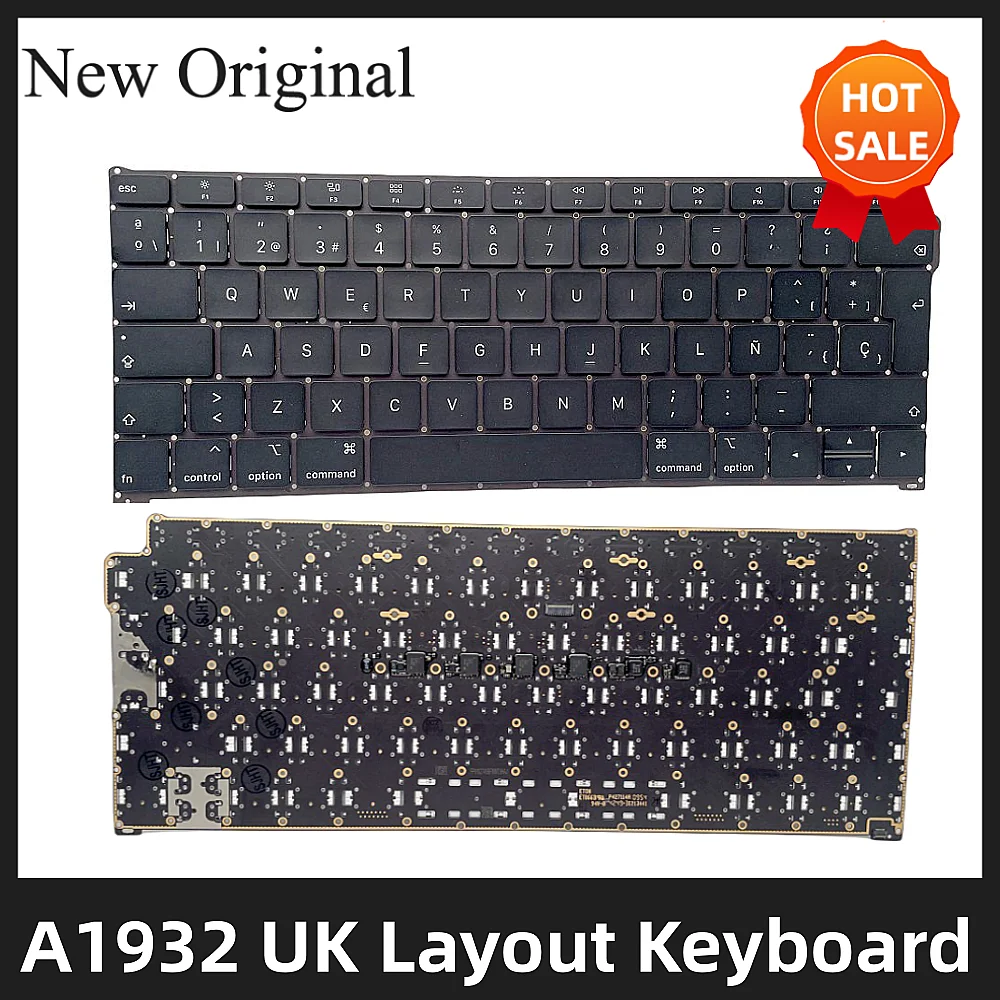 Tastiera Sostitutiva Layout Uk Per Macbook Air Retina A1932 13 "2018 2019 Uk Spagnolo Francese Tedesco Italiano Tastiera Russa