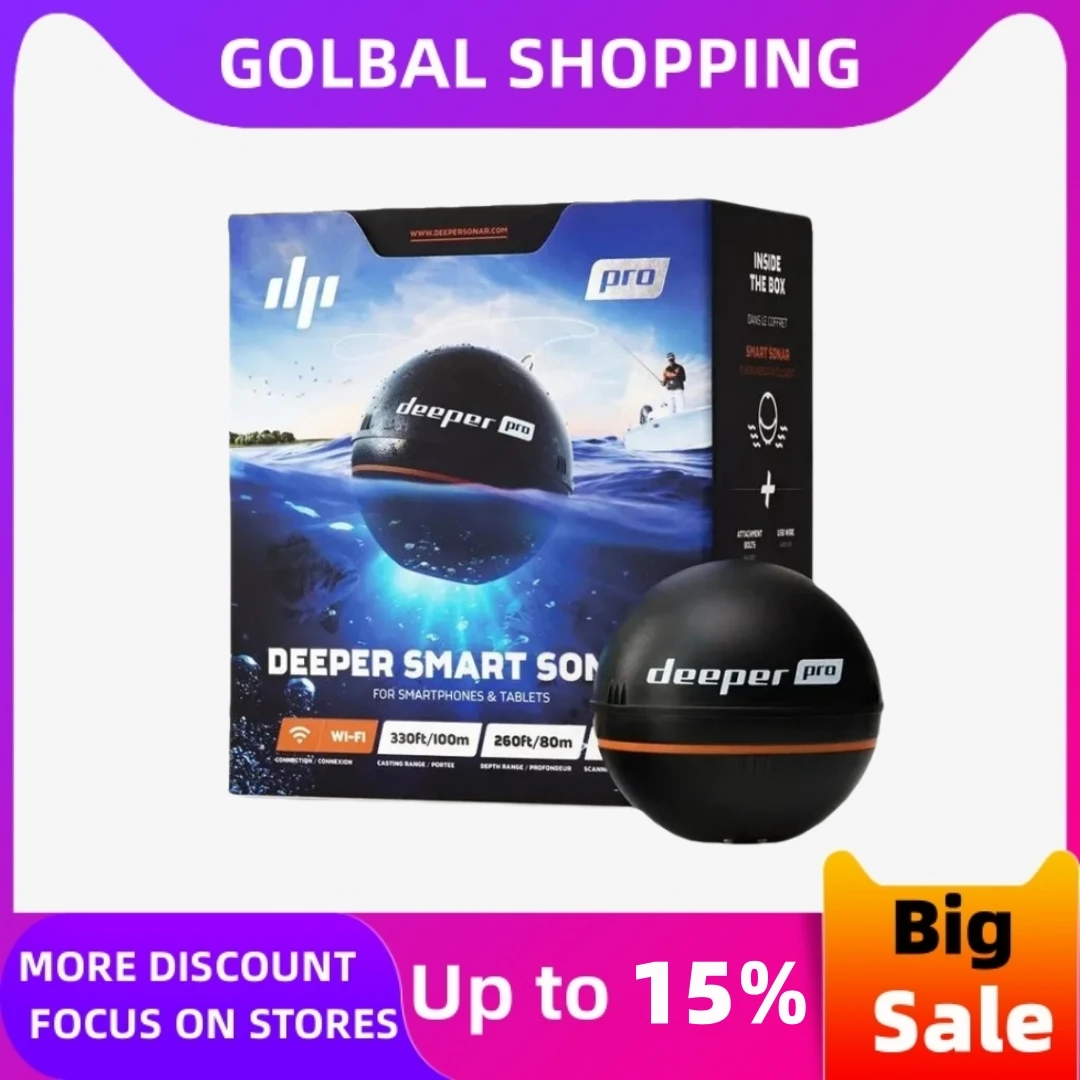Deep Pro Colable E Portable Wifi Fish Finder Deep Finder Per Kayak Boats On Shore Ice Fishing/Sonar Intelligente Più Profondo