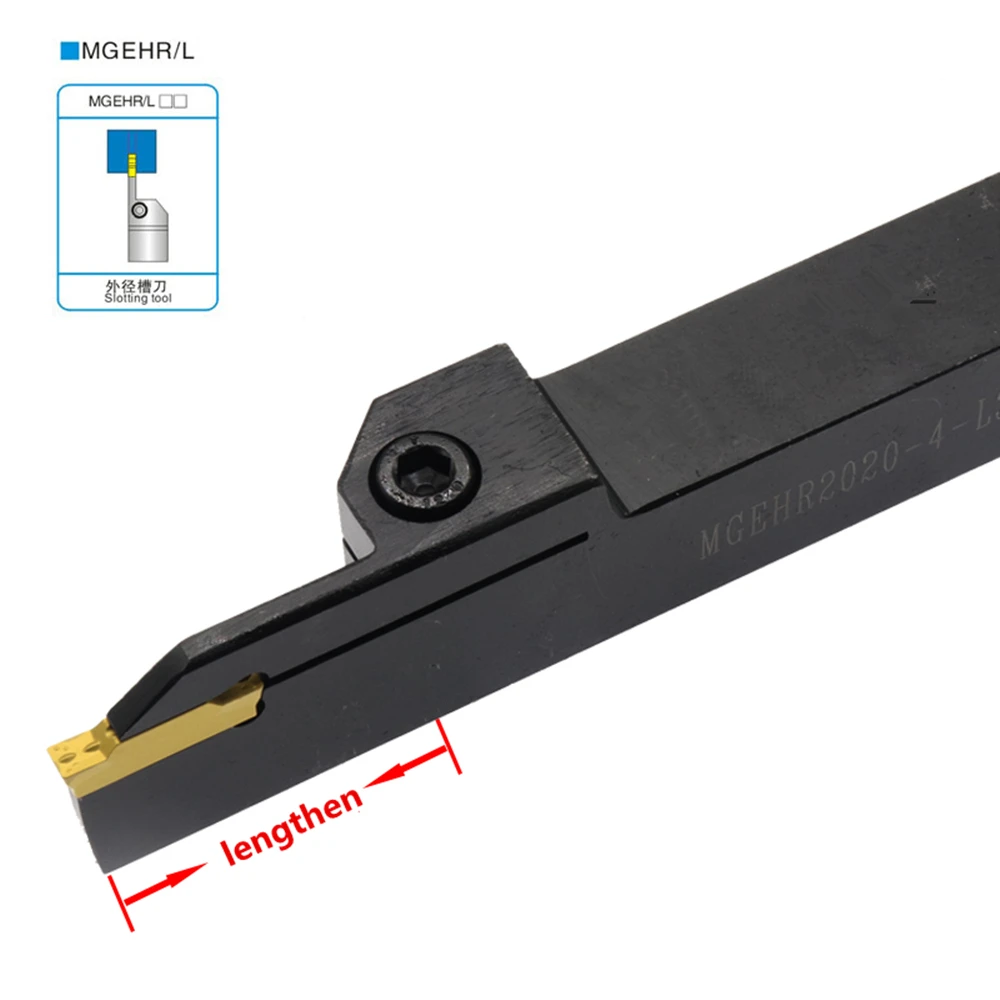 Nuovo Allungamento Mgehr2020 Mgehr2525 4 T25 4 T30 5 T30 6 T30 Tornio Utensili Per Tornitura Scanalatura Allungare Il Taglio Più Profondo Tmax 25Mm 30