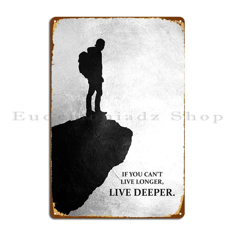 Live Deep Metal Platform Garage Wall Decor Pub Plates Personalizzato Wall Murale Tin Sign Poster