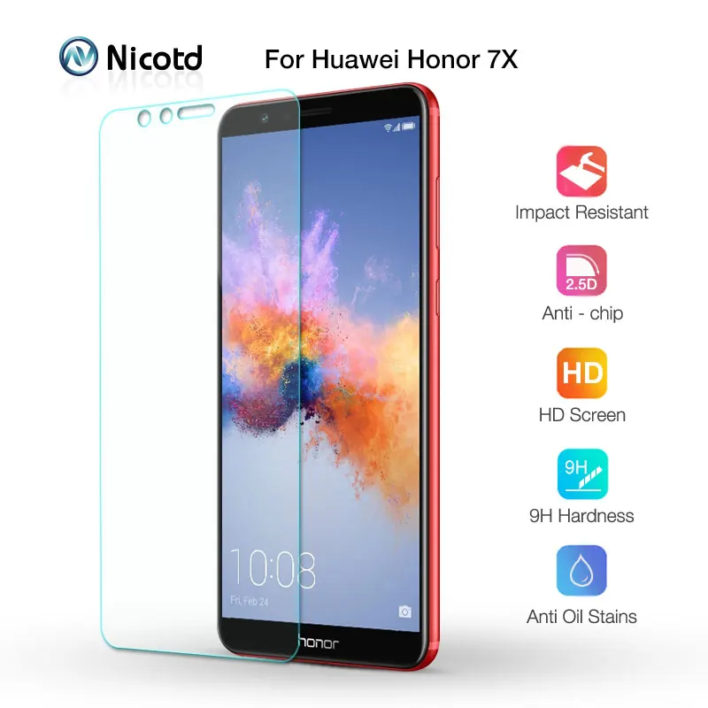 3Pcs Hd Protezione Dello Schermo Trasparente In Vetro Temperato Per Honor 7X Per Honor 7 Lite Honor 7C Su Honor 7A Pro Vetro Di Protezione Pellicola