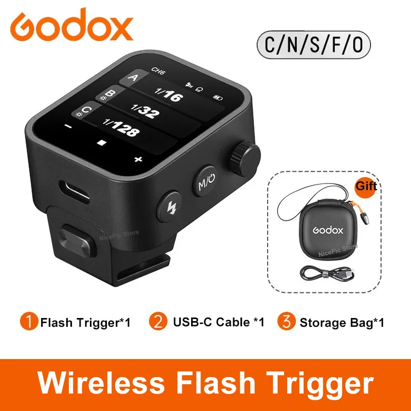 (Pre-Vendita) Godox X3 Ttl Hss Wireless Flash Trigger Oled Touch Screen Per Canon Nikon Sony Fuji Olympus Panasonic