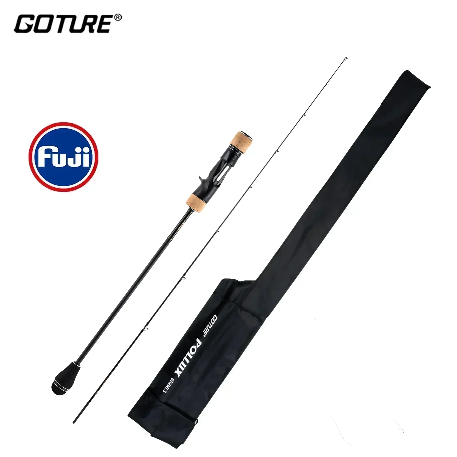 Goture Pollux Slow Jigging Rod 1.83M/1.98M 6Ft/6.6Ft Spinning/Baitcasting 30T Fuji Ring Sea Fishing Boat Canna Da Pesca Ml/M/Mh