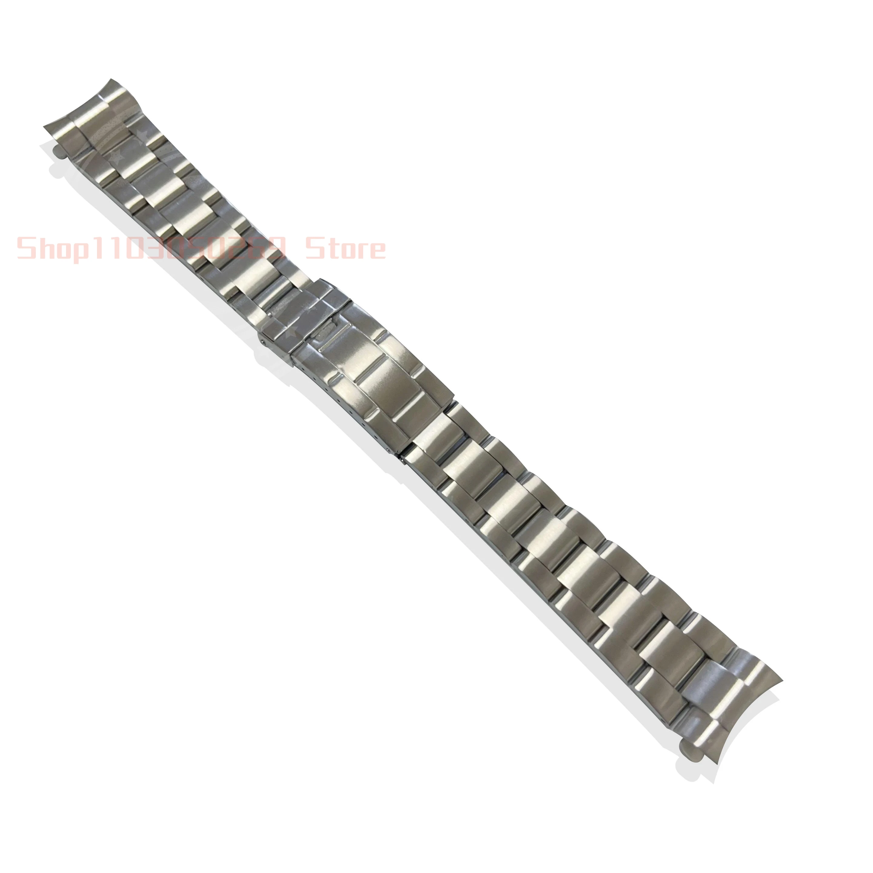 20Mm 316L Stainlee Steel Vintage Grid Buckle Curved End Oyster Watch Band Strap Fit For Rox 116719 16570 16610 93150