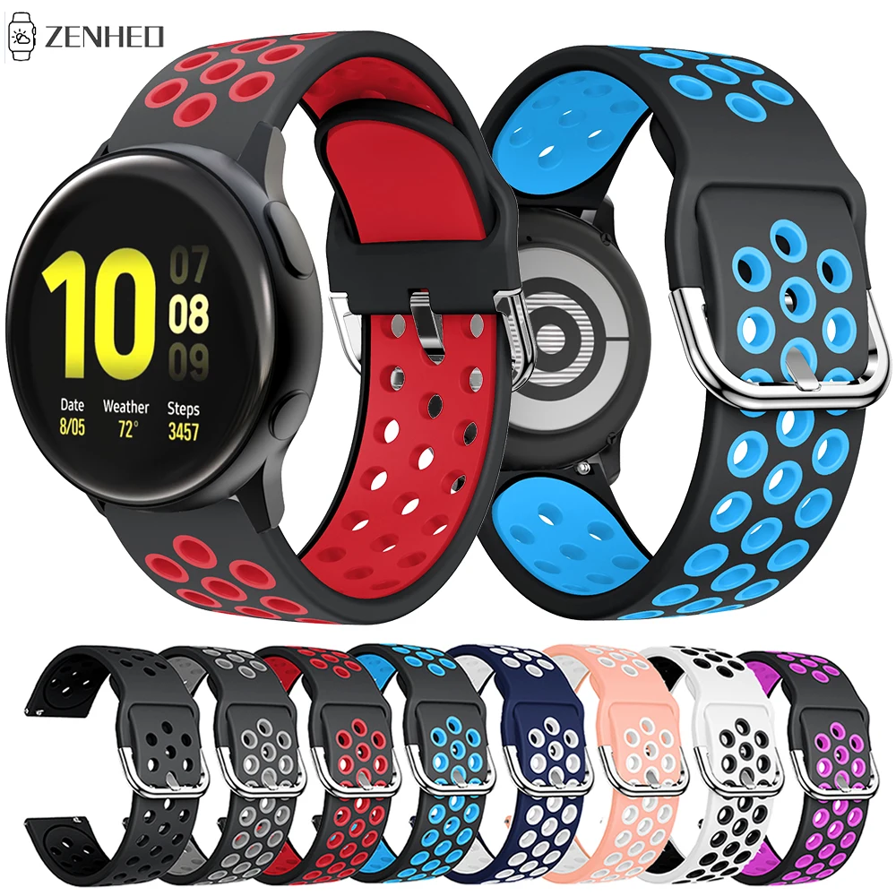 Cinturino In Silicone 20Mm Per Samsung Galaxy Watch Active 2 40Mm 44Mm/Galaxy Watch 42Mm Cinturino Per Samsung Gear S2/Gear Sport
