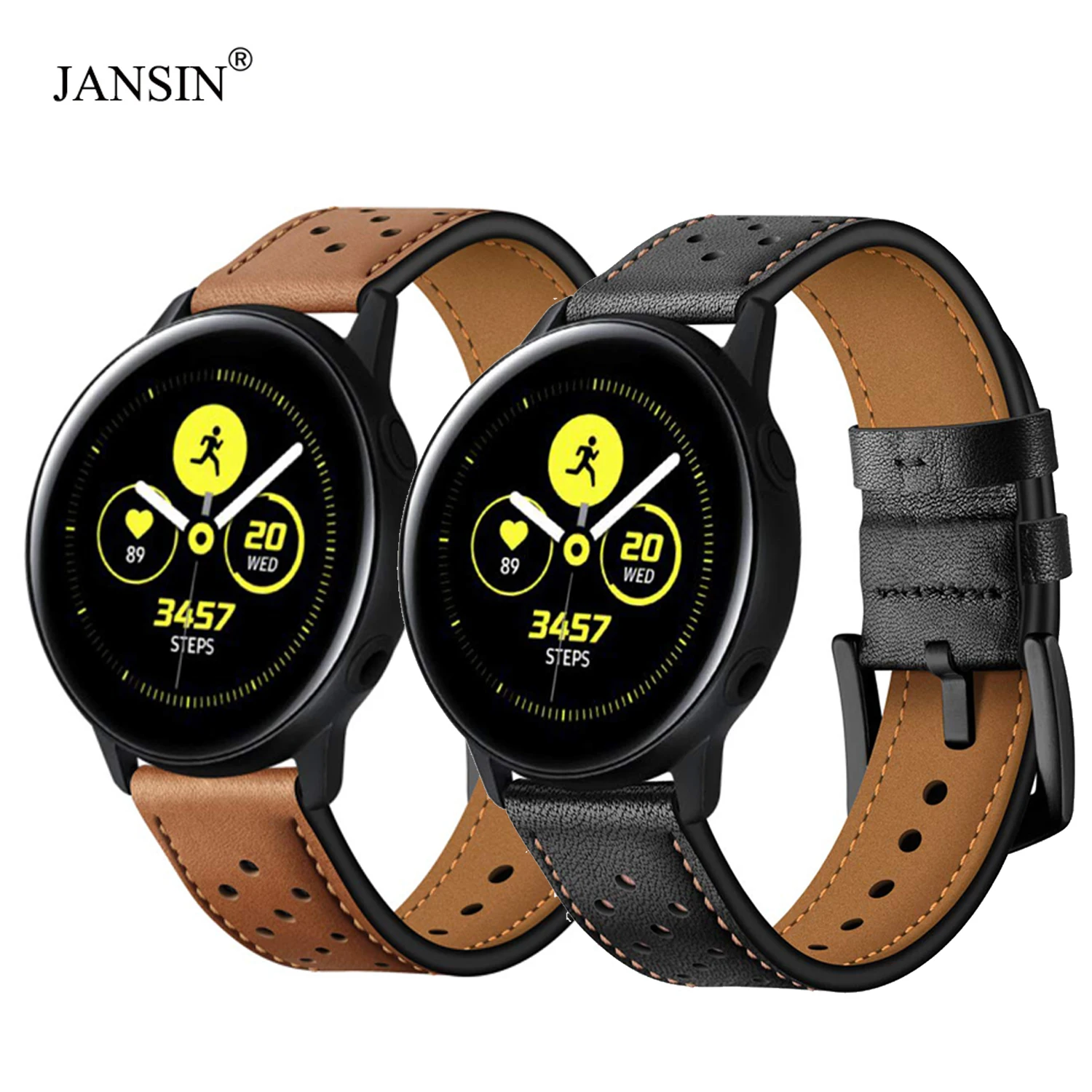 Cinturino In Pelle Da 20Mm Per Samsung Galaxy Watch Active /Galaxy Watch 42Mm Cinturino Da Polso Per Samsung Gear Sport/Gear S2