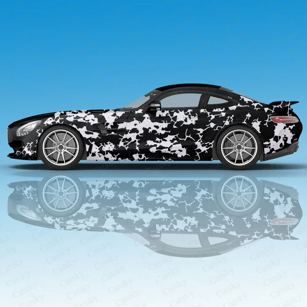 Camouflage Crackle Graphics Adesivi Per Auto Ita Tuning Racing Vinyl Decal Wrap Side Graphics Adesivo Per Portiera Dell'Auto Adesivo Per Decalcomanie 