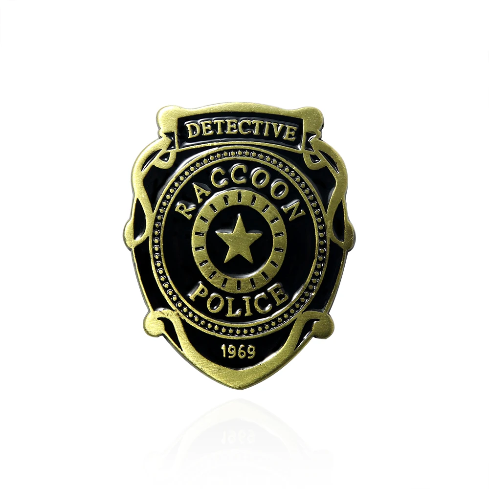 Raccoon Police Department Pins Residenti Evils Badge Spilla Cosplay Costume Collection Cartoon Abbigliamento Decor Gifts