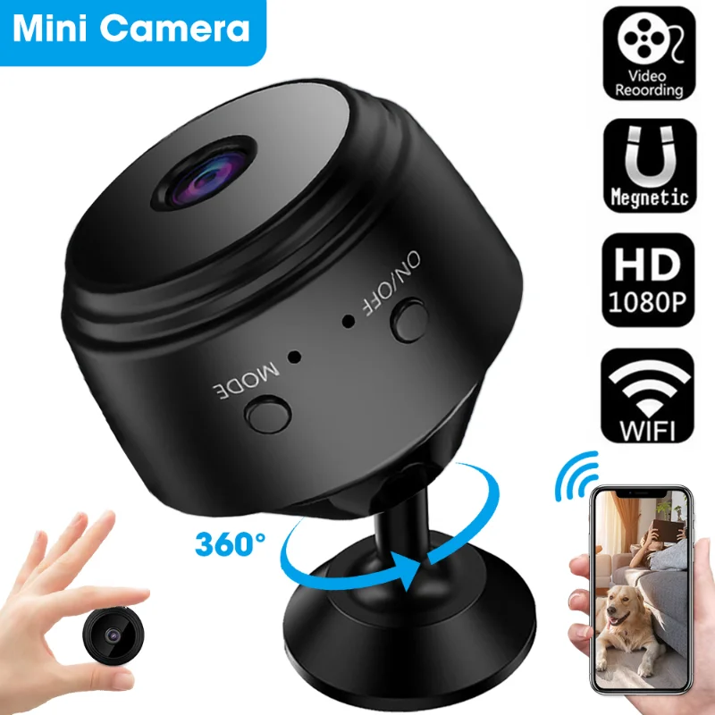 Mini Telecamera Per Veicoli Wifi 1080P Ip Telecamera Domestica Telecamera Di Videosorveglianza Wireless Monitor Remoto Videocamere Elettroniche Per Au