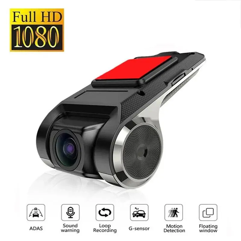 Car Dvr Dash Cam Full Hd 1080P Dash Cam Per Dvd Android Player Adas Ldws Unità Di Navigazione Auto Audio Allarme Vocale Registrazione Video