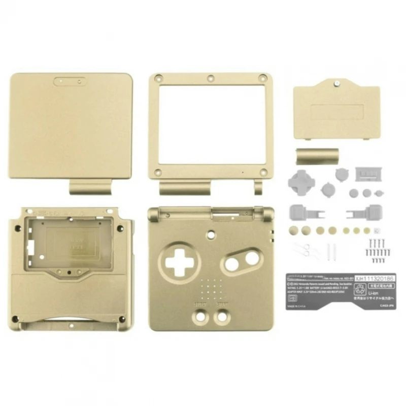 Nintendo Game Boy Advance Sp Gba Sp Sostituzione Oro # Nintendo Game Boy Advance Sp (Ags-001, Ags-101) Copertura Completa
