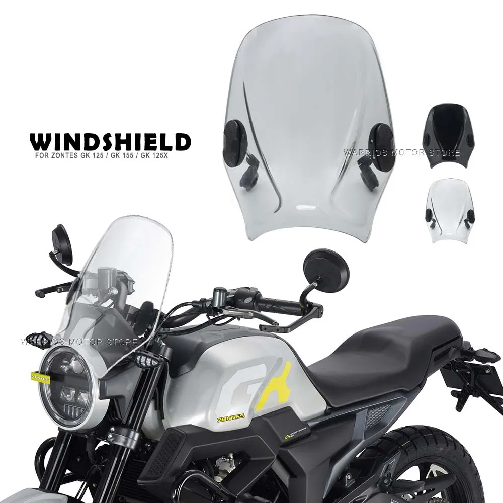 Parabrezza Universale Abs Parabrezza Moto Per Zontes Gk 125 / Gk 155 / Gk 125X Zontes Gk-125 Gk-125X Gk-155