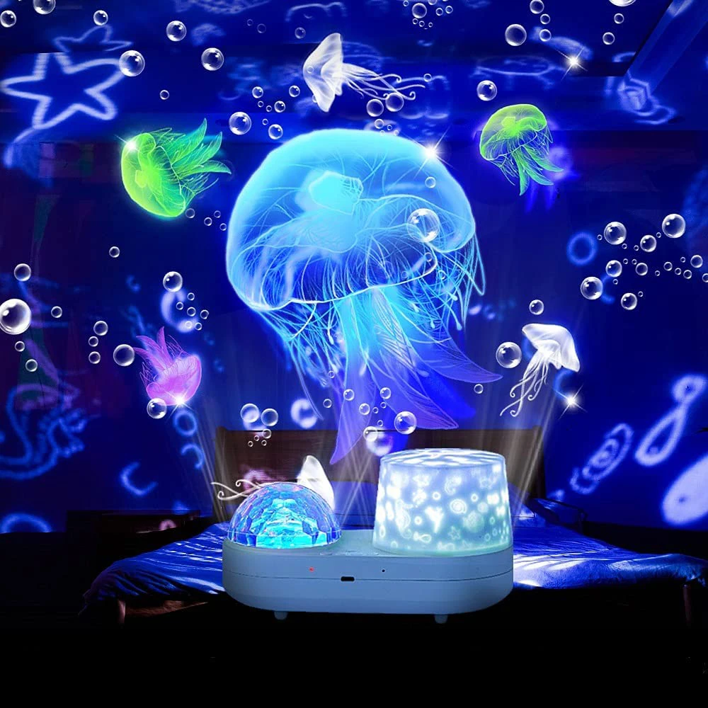 Ocean Star Sky Projector Night Light Kids Constellation Galaxy Projection Lamp 360 Gradi Rotante Nebula Starry Sky Night Light