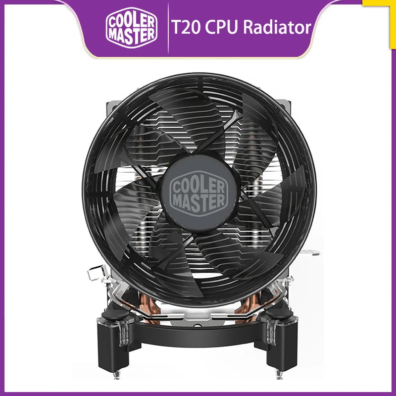 Cooler Master T20 Cpu Cooler 2 Heat Pipe Cpu Processore Radiatore Per Lga 775/1150/1151/1155/1156/1200 Amd Am4 Cooler Per Pc