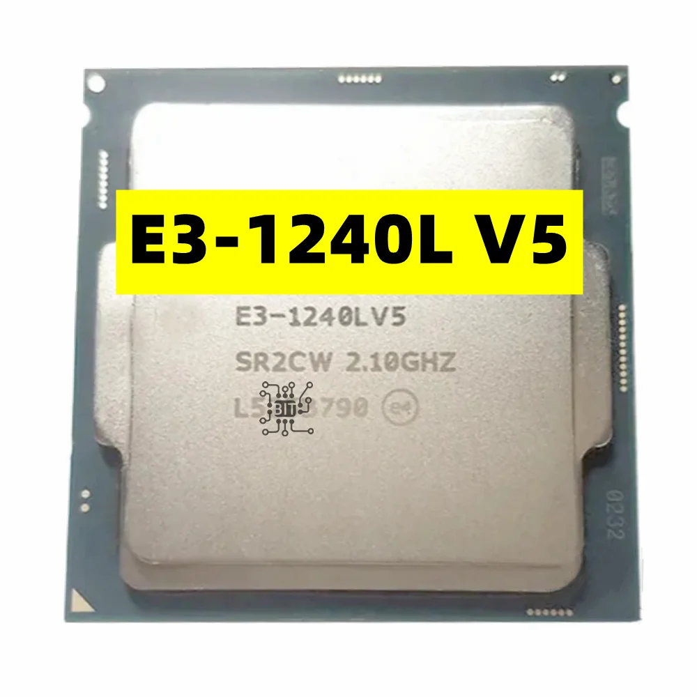 Processore Cpu Xeon E3-1240Lv5 E3 1240L V5 2.1Ghz 25W Quad-Core E3-1240L V5 1240 Lv5 Lga1151 Spedizione Gratuita