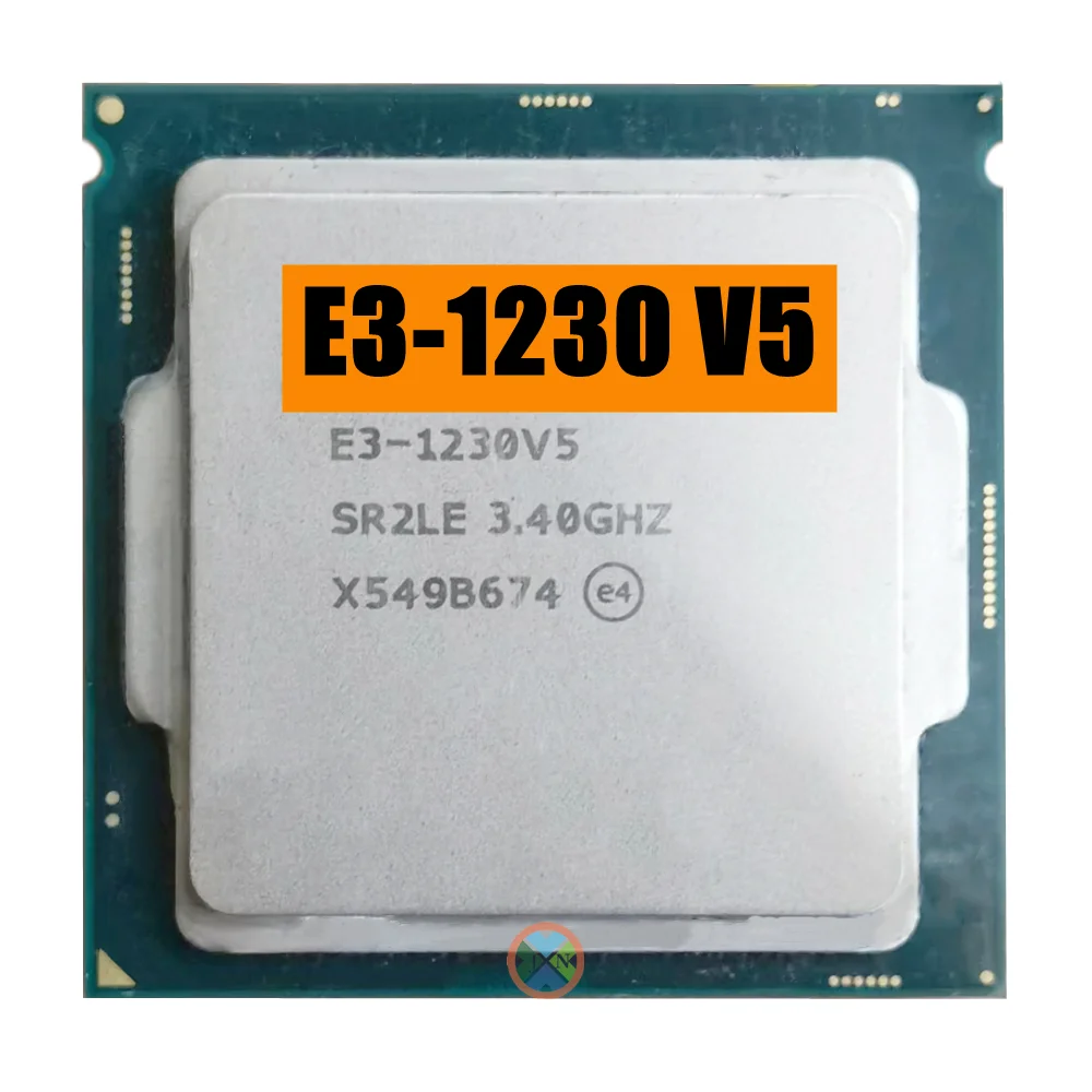 Xeon E3-1230V5 Cpu 3.40Ghz 8M 80W Lga1151 E3-1230 V5 Processore Quad-Core E3 1230 V5 E3 1230 V5 Spedizione Gratuita