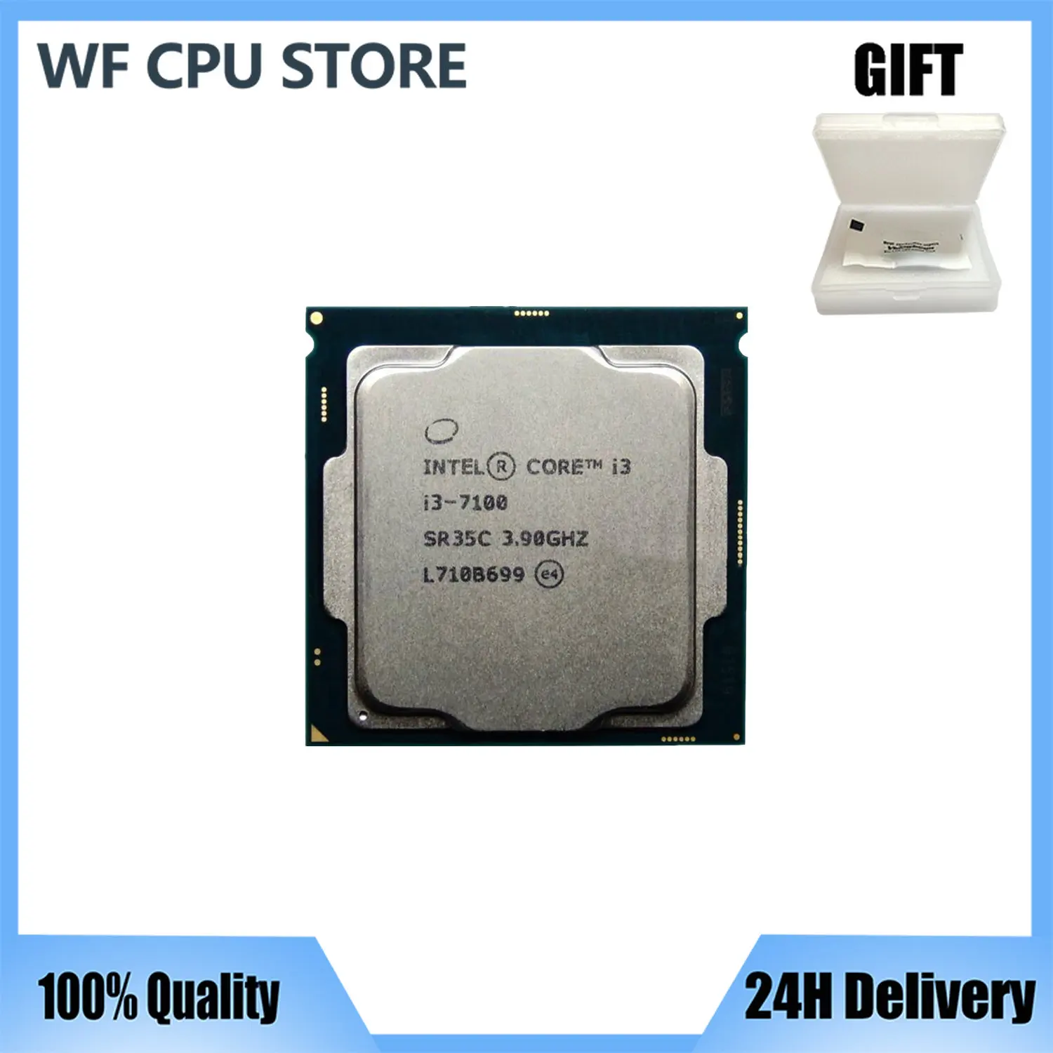 Processore Cpu Intel Core I3-7100 I3 7100 3.9 Ghz Dual-Core Quad-Thread 3M 51W Lga 1151