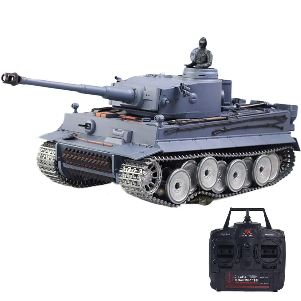 1:16 German Tiger Heavy Rc Tank 2.4G Serbatoio Telecomandato Con Effetto Sonoro Fumo-Metal Ultimate Edition Tank Rc Toys