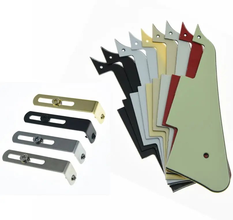 Dopro High Quality Pearl And Tortoise Lp Guitar Pickguard W/ Stainless Steel Bracket W/ Steel Screws For Usa Gibson Les Paul