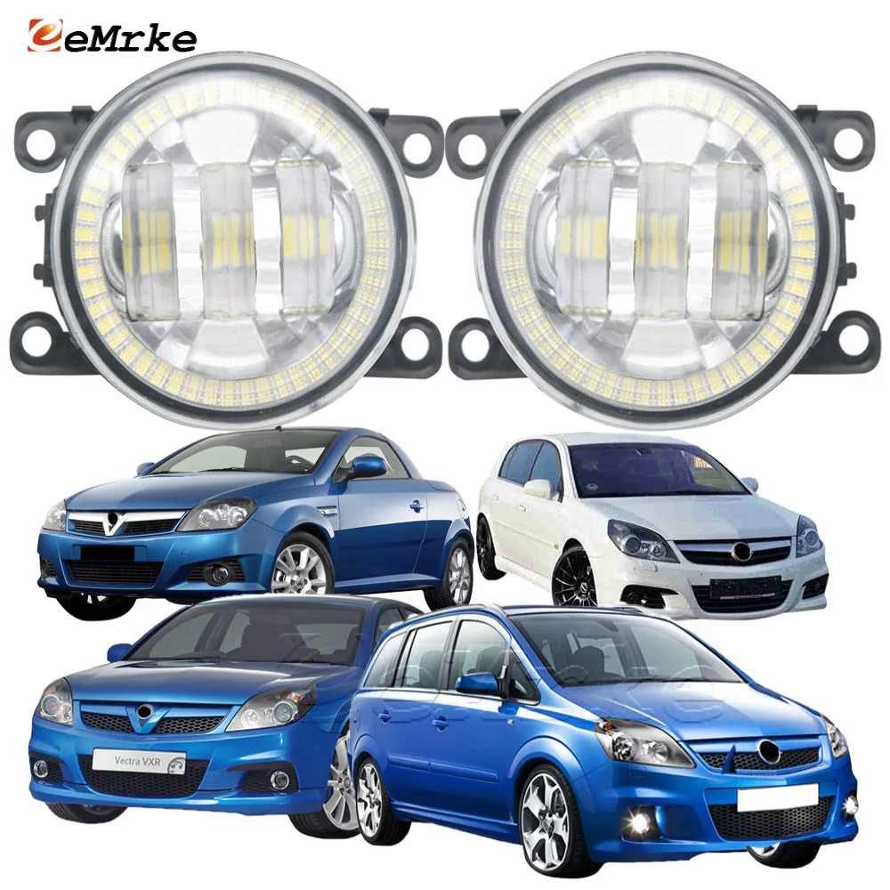 2X Fendinebbia Per Auto Per Opel Vauxhall Holden Signum Opc Tigra Twintop B Vectra C Opc Zafira B Opc Vxr Led Angel Eyes Drl Apertura